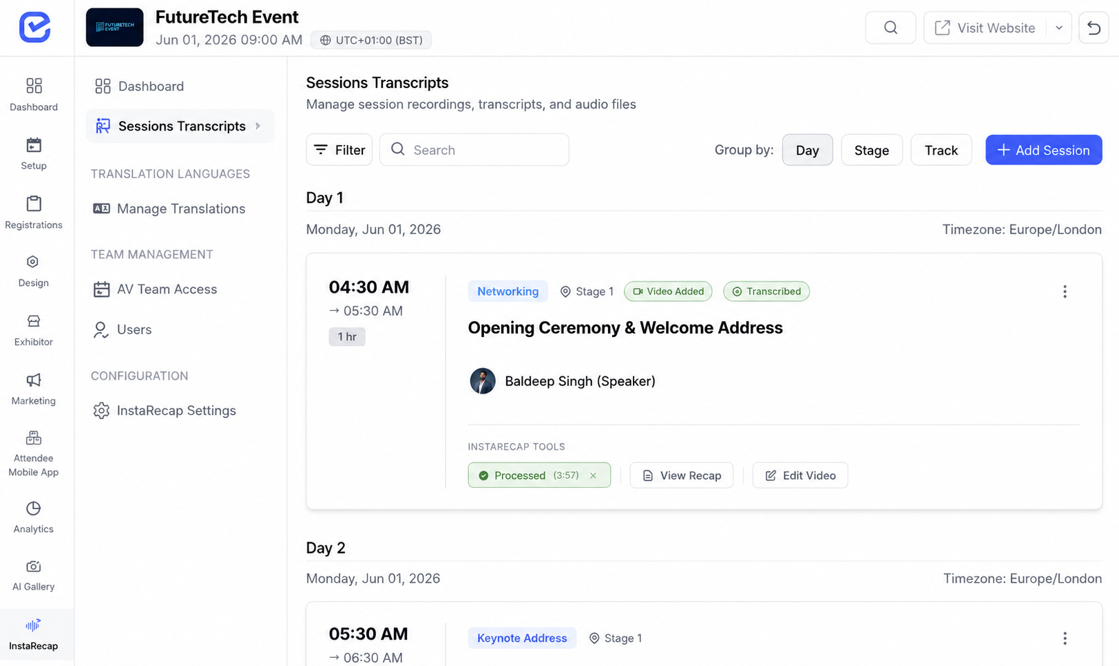 EventHex FutureTech Event session recap library