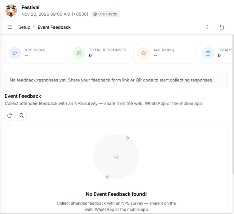 EventHex audience engagement dashboard for a live session